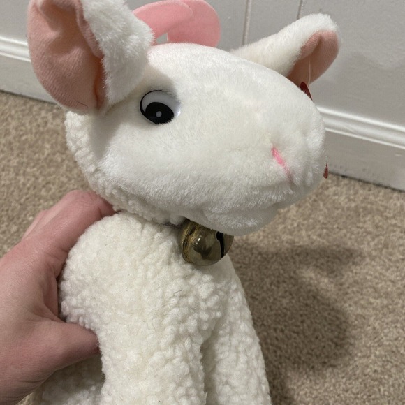 Vintage Sugar Loaf Lamb Sheep Wooly Plush Bell Black Feet 12 in Stuffed Animal - Picture 5 of 10